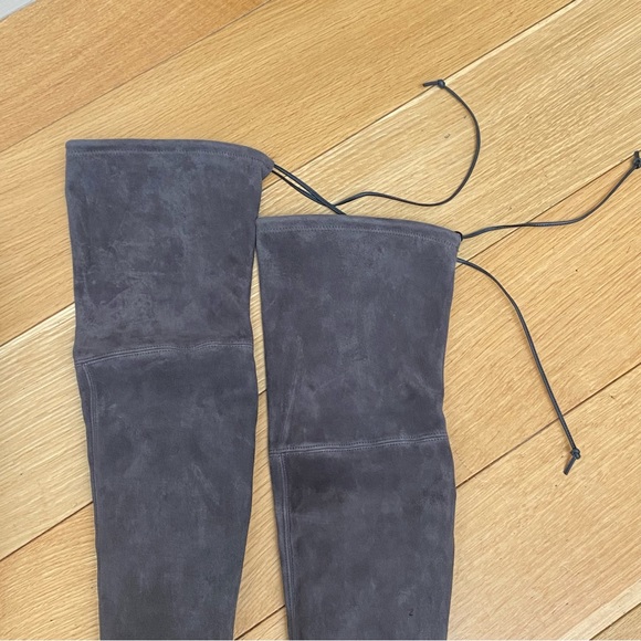 Grey Stuart Weiztman Suede Boots - Picture 5 of 5